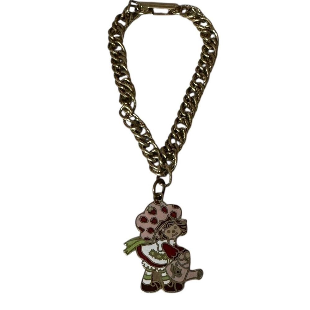 Vintage 1980 Strawberry Shortcake American Greetings Charm Bracelet